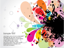 free vector Cool colorful vector background